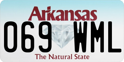 AR license plate 069WML