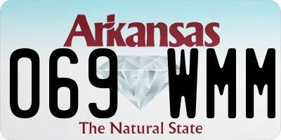 AR license plate 069WMM
