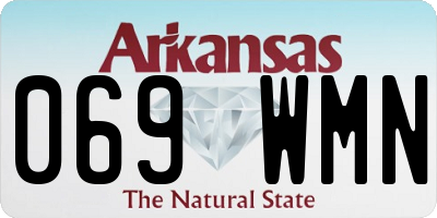 AR license plate 069WMN