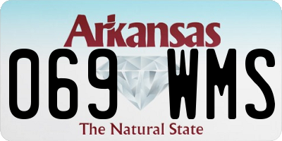 AR license plate 069WMS