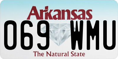 AR license plate 069WMU