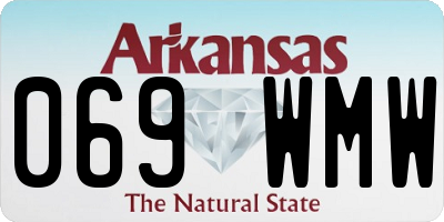 AR license plate 069WMW