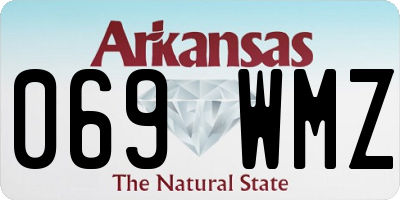 AR license plate 069WMZ