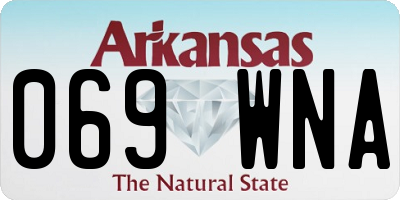 AR license plate 069WNA
