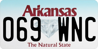 AR license plate 069WNC