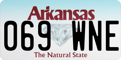 AR license plate 069WNE