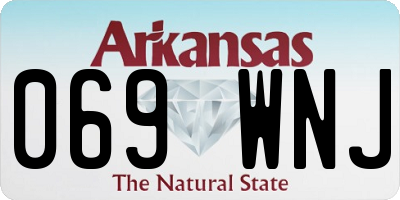 AR license plate 069WNJ