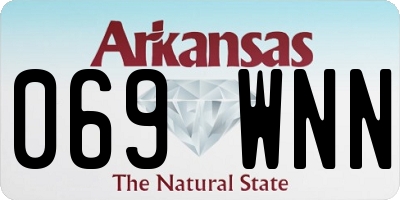AR license plate 069WNN