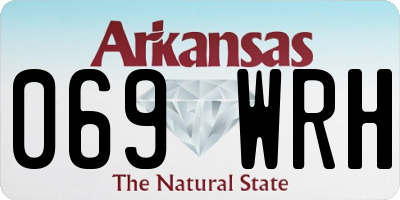 AR license plate 069WRH