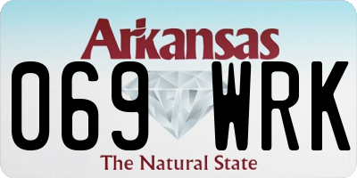 AR license plate 069WRK