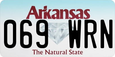 AR license plate 069WRN