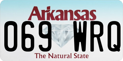 AR license plate 069WRQ