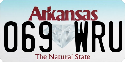 AR license plate 069WRU