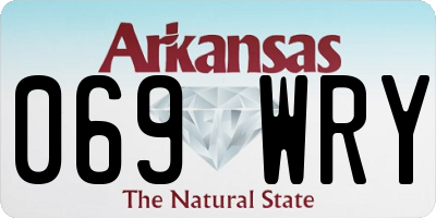 AR license plate 069WRY