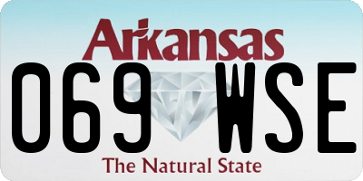 AR license plate 069WSE