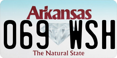 AR license plate 069WSH