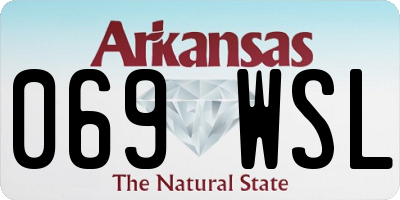 AR license plate 069WSL