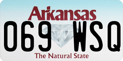 AR license plate 069WSQ