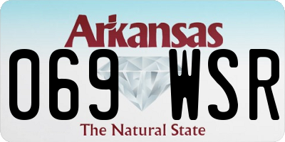 AR license plate 069WSR