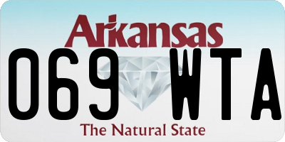 AR license plate 069WTA