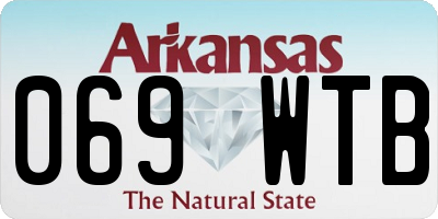 AR license plate 069WTB