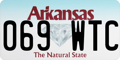 AR license plate 069WTC