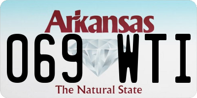 AR license plate 069WTI