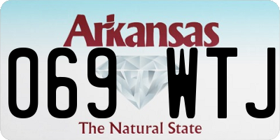 AR license plate 069WTJ