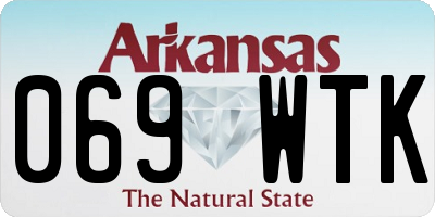 AR license plate 069WTK