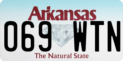 AR license plate 069WTN