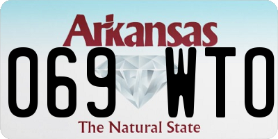 AR license plate 069WTO