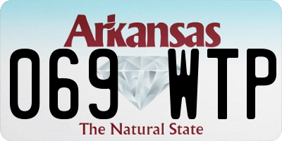 AR license plate 069WTP