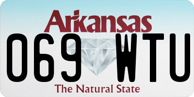 AR license plate 069WTU
