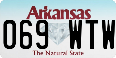 AR license plate 069WTW