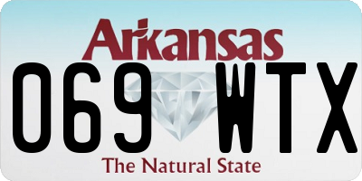 AR license plate 069WTX