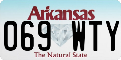 AR license plate 069WTY