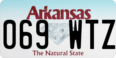 AR license plate 069WTZ