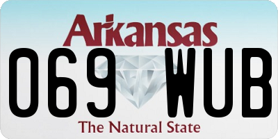 AR license plate 069WUB