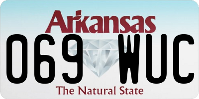 AR license plate 069WUC