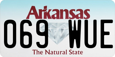 AR license plate 069WUE