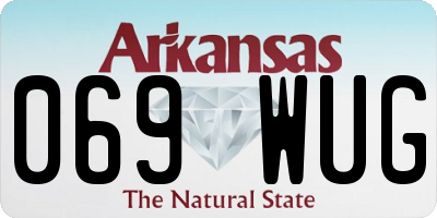 AR license plate 069WUG