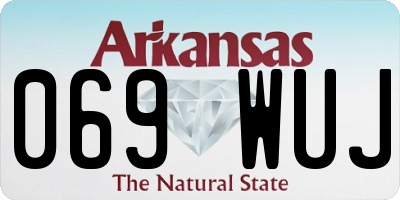 AR license plate 069WUJ