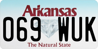 AR license plate 069WUK