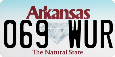 AR license plate 069WUR