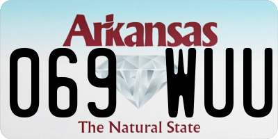 AR license plate 069WUU