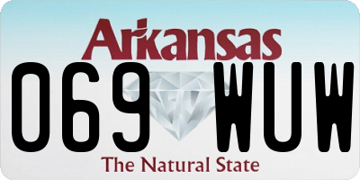 AR license plate 069WUW