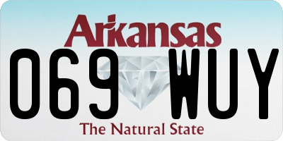 AR license plate 069WUY