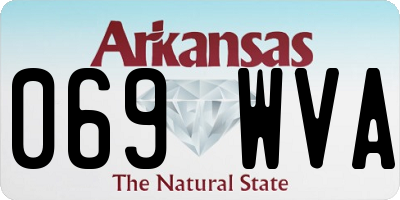 AR license plate 069WVA