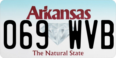AR license plate 069WVB