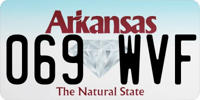 AR license plate 069WVF